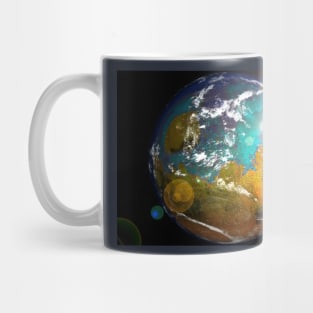 Terraformed Mars with Ocean Rendering Mug